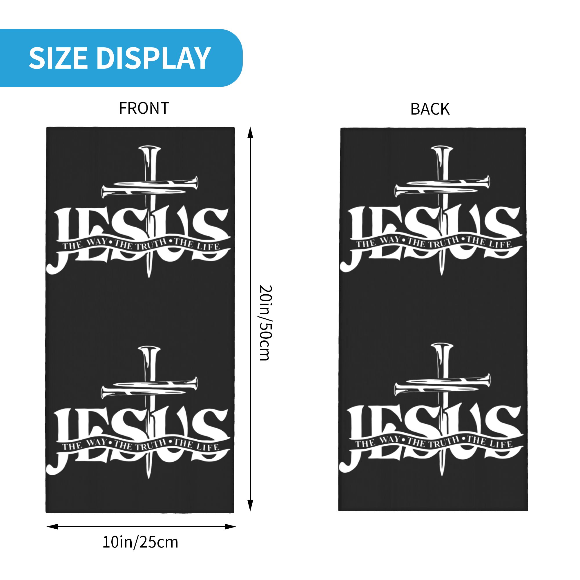 Custom Jesus The Way The Truth - огляд і ціна Neck Gaiter Face Cover