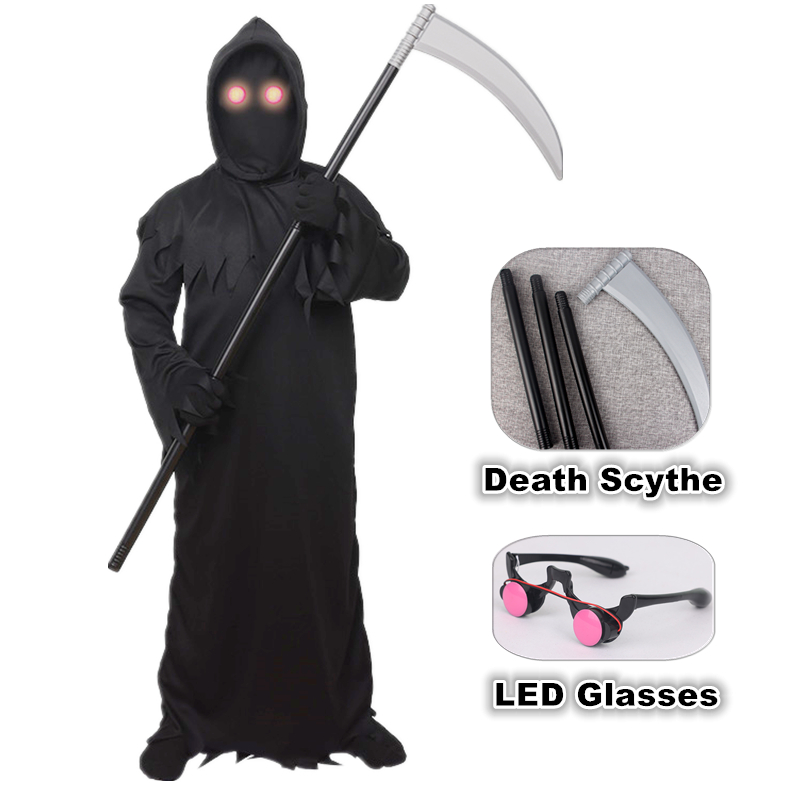 Halloween Grim Reaper Horror C - огляд і ціна Black Face Mask Pack