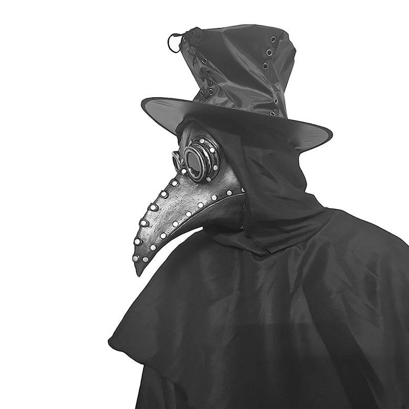 5pc Black Rubber Plague Doctor - огляд і ціна Disposable Surgical Mask