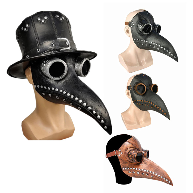 5pc Black Rubber Plague Doctor - огляд і ціна Disposable Surgical Mask