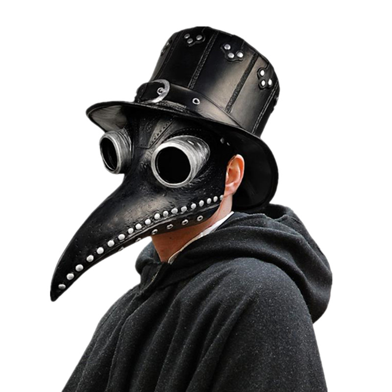 5pc Black Rubber Plague Doctor - огляд і ціна Disposable Surgical Mask