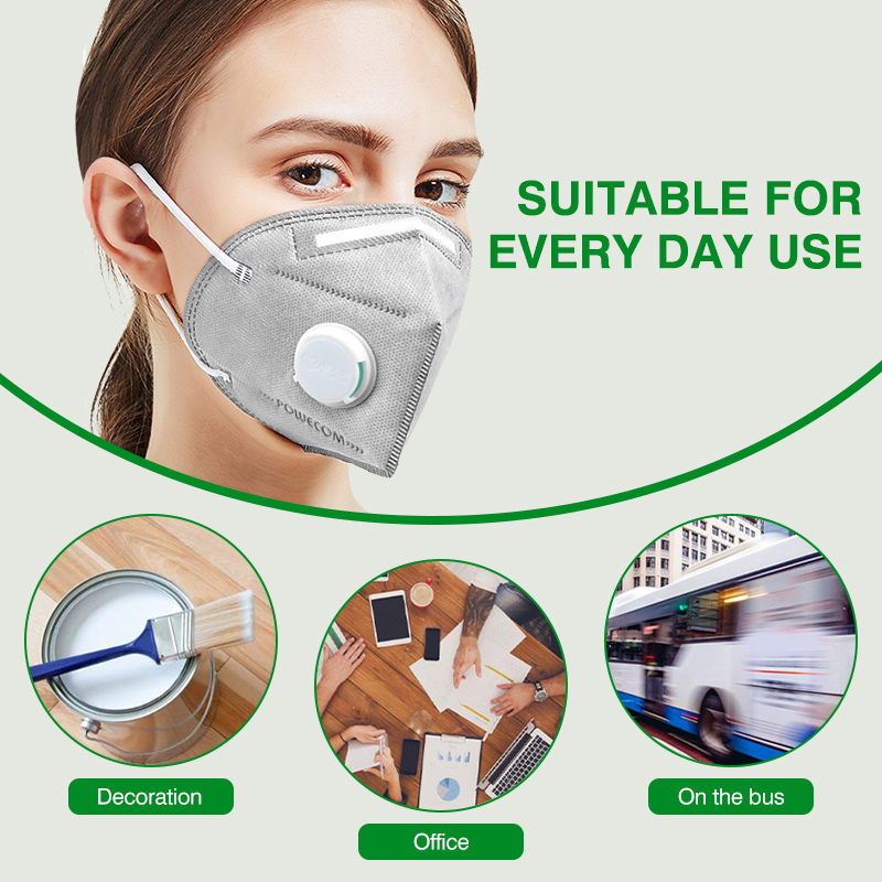 POWECOM KN95 Masks Activated C - огляд і ціна Cloth Face Mask Washable