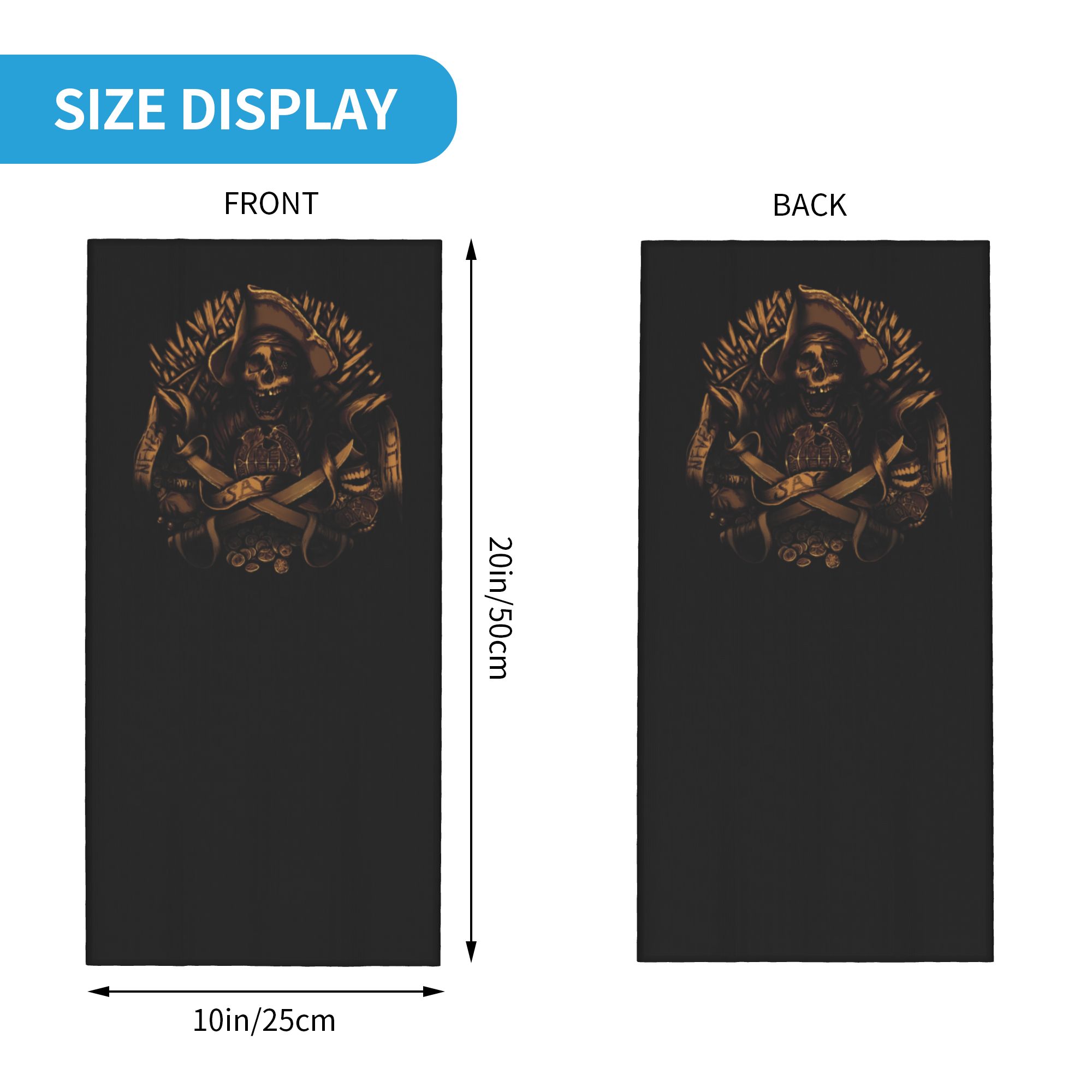 Custom Never Say Die Pirate Sk - огляд і ціна Neck Gaiter Face Cover